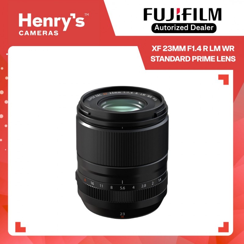 FUJIFILM XF 23MM F1.4 R LM WR STANDARD PRIME LENS